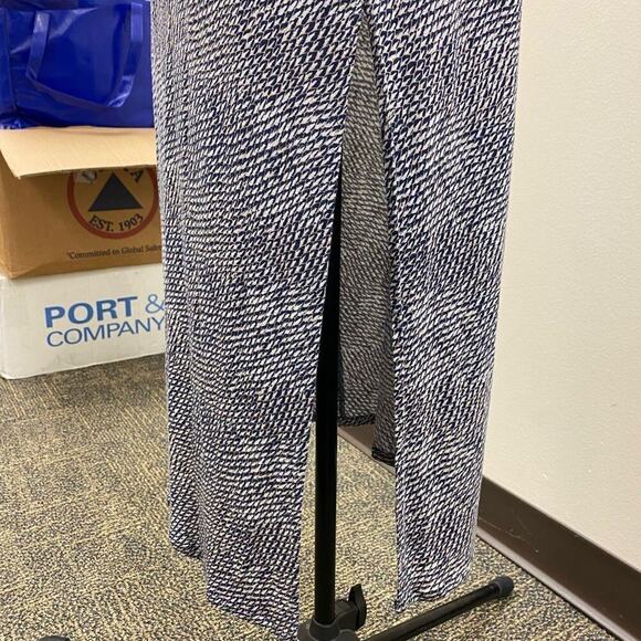 Joie Dalila blue and white geometric‎ Printed Strapless Maxi Dress - Picture 8 of 10